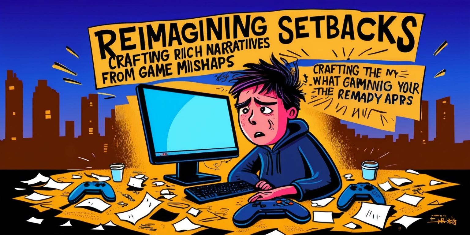 Reimagining Setbacks: Crafting Rich Narratives from Game Mishaps